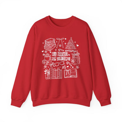 All Booked for Christmas red sweater product