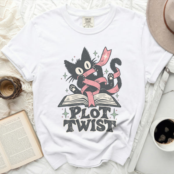 Cozy Plot Twist Tee in White