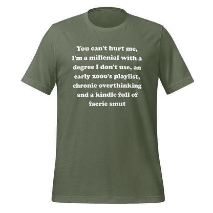 Millennial with Degree and Early 2000's Playlist T-shirt