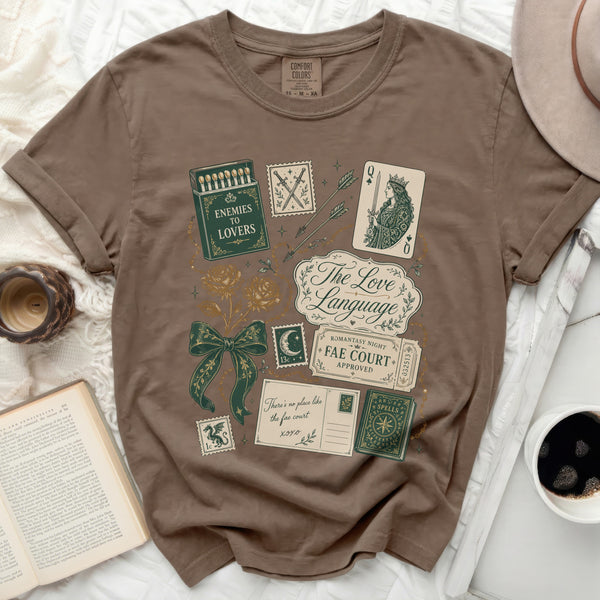 Romantasy Fae Court Tee in Espresso