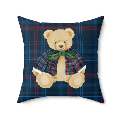 Decorative Throw Pillow with Cute Bear Design