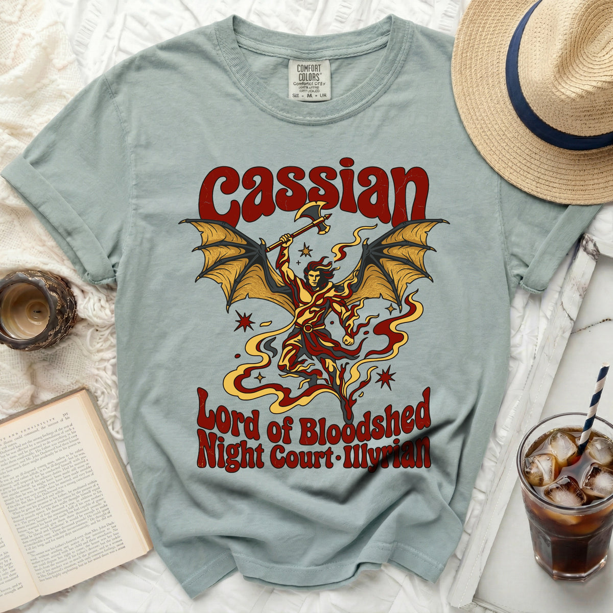 Cassian Lord of Bloodshed Night Court Illyrian graphic t-shirt