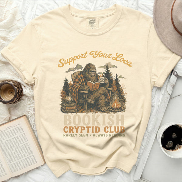Bookish Cryptid Club Tee in Ivory