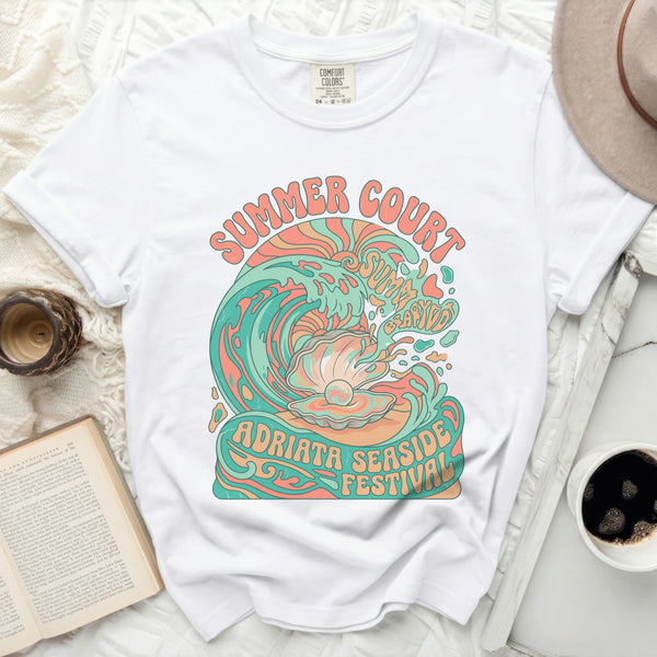 Adriata Festival Pearl Tee in White