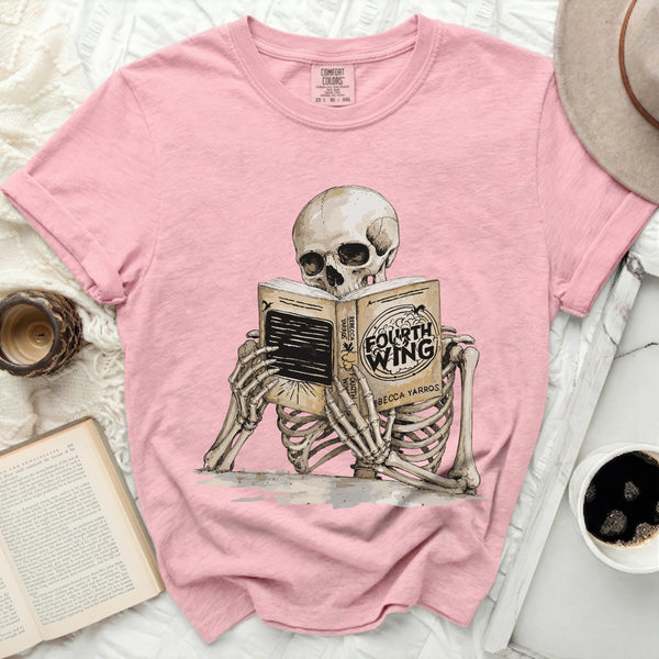 Fourth Wing Skeleton Tee in Blossom