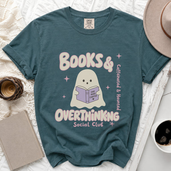 Overthinking Ghost Tee in Blue Spruce