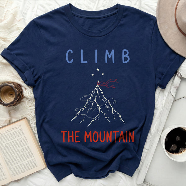 Two-Tone Summit Script Tee in Navy