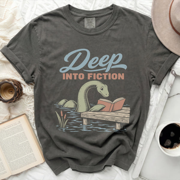 Deep Into Fiction Tee in Pepper