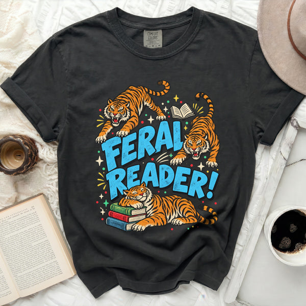 Feral Reader Tee in Black