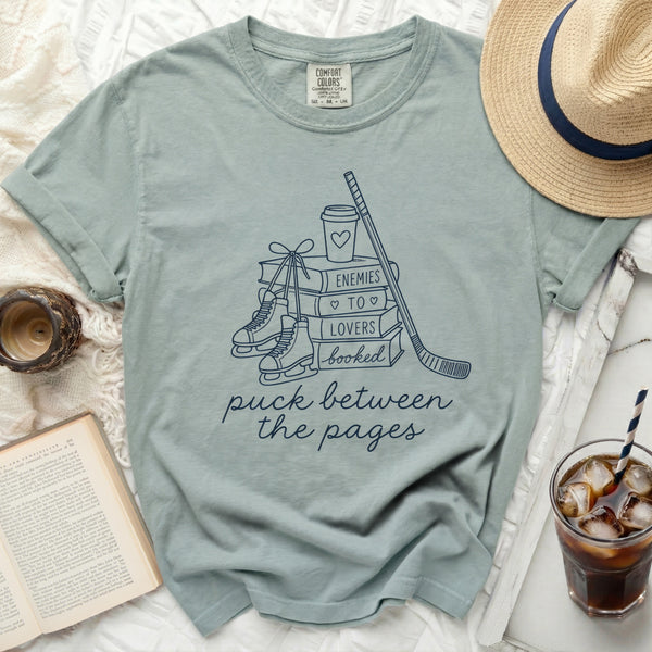 Puck Between The Pages Romance Tee in Bay
