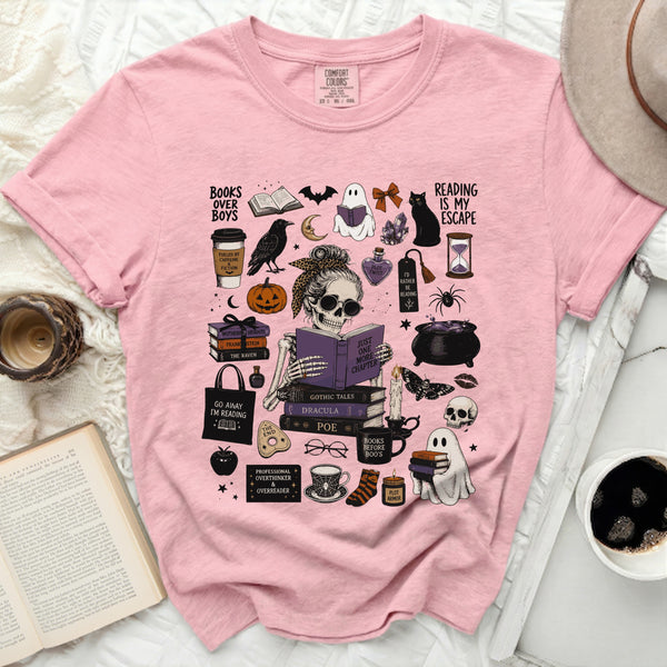 Gothic Reader Tee in Blossom