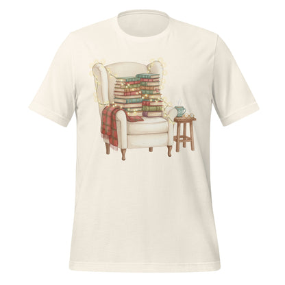 Cozy Chair Stack of Books Graphic T-Shirt