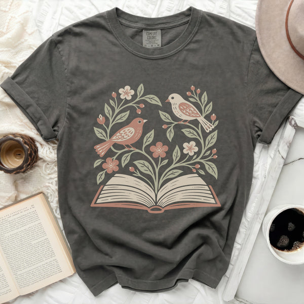 Storybook Garden Tee in Pepper