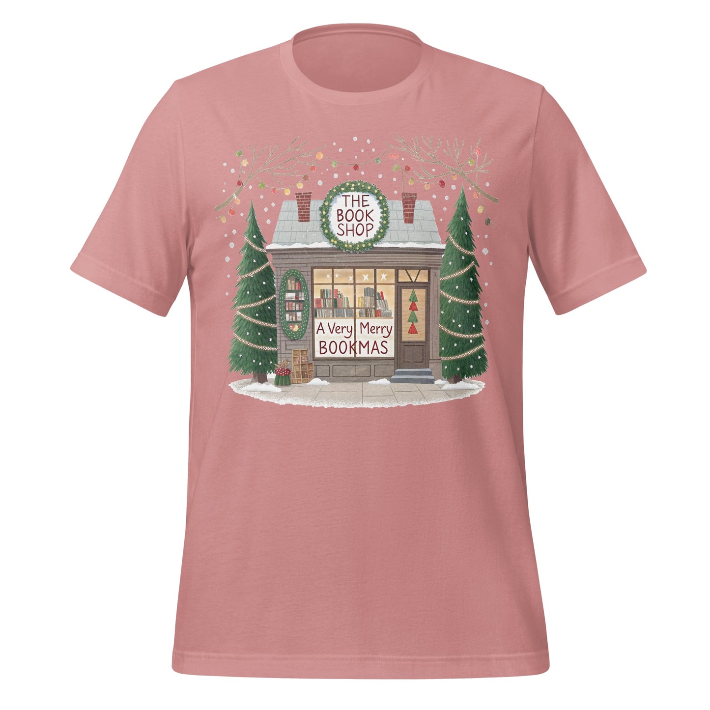 A Very Merry Bookmas The Book Shop graphic t-shirt