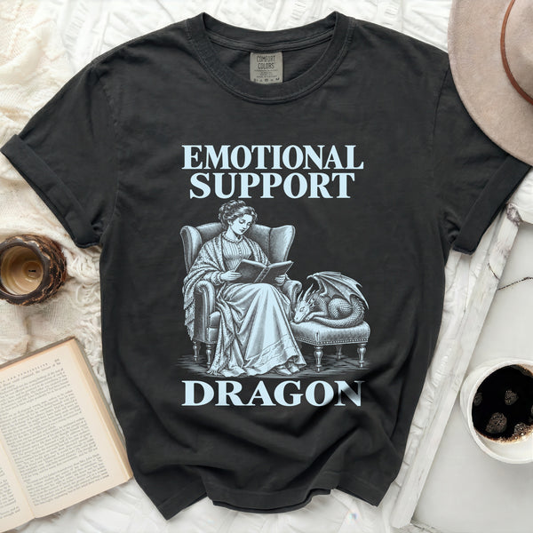 Emotional Support Dragon Tee in Black