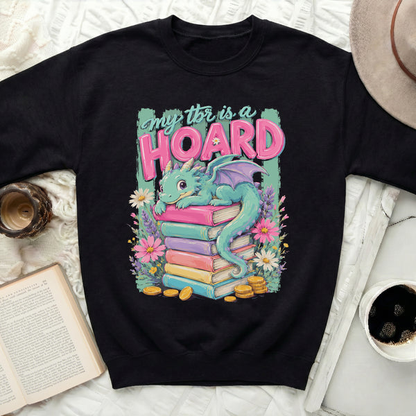 My TBR is a Hoard Dragon Sweatshirt in Black
