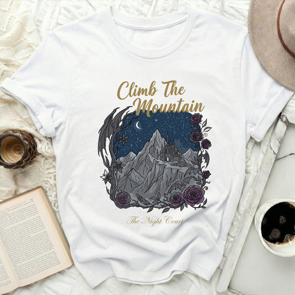 Gothic Rose Night Court Tee in White