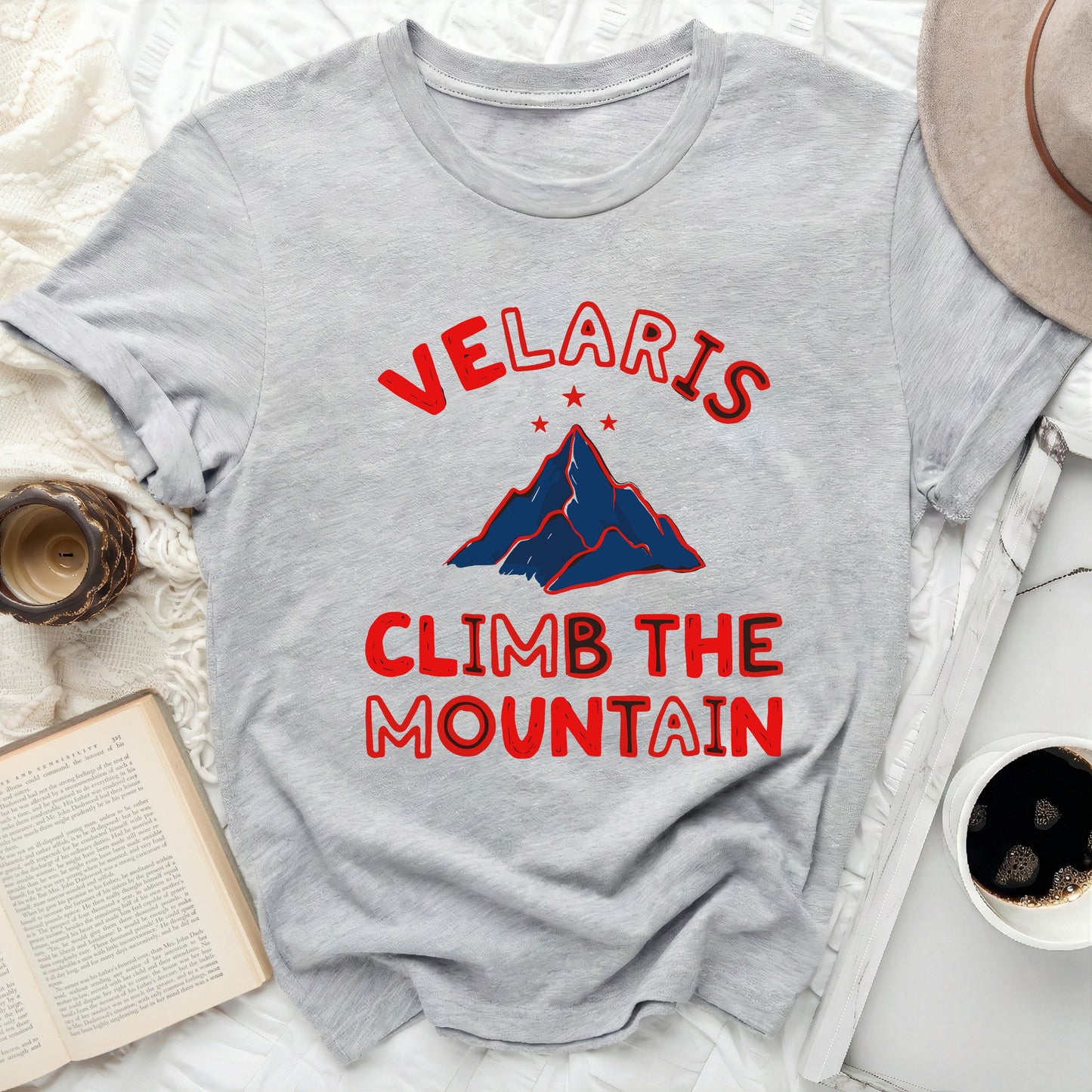 VELARIS CLIMB THE MOUNTAIN Stars Adventure t-shirt

Velaris
Mountain Climb
Adventure Tee
Outdoor Spirit
Stars Design
Fantasy Lover
ACOTAR Inspired
Bookish Gift
Nature Graphic
Hiking Life
Graphic T-shirt
Unisex Apparel
Grey Shirt
Red Print
Blue Mountain
Fandom Merch
Night Court
Peaks Art
Ascent Journey
Wanderlust