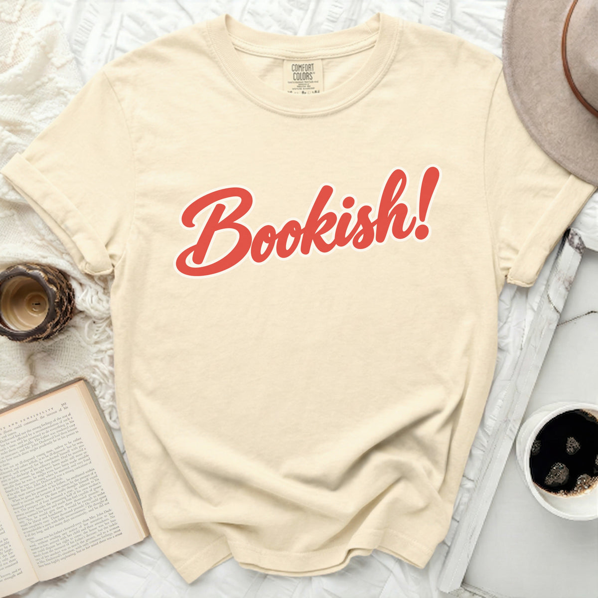 Bookish Retro Script Tee