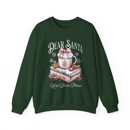 Dear Santa More Books Please Festive Sweatshirt