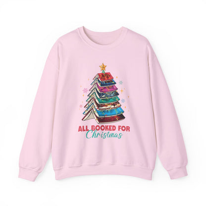 All Booked for Christmas Sweatshirt Holiday Apparel