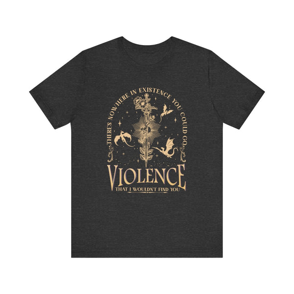 Find You in Violence Tee in Dark Grey Heather