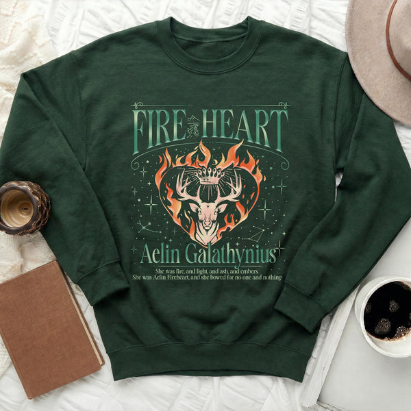 Fireheart Sweatshirt in Forest Green