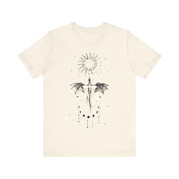 Fourth Wing Dragon Tee in Natural