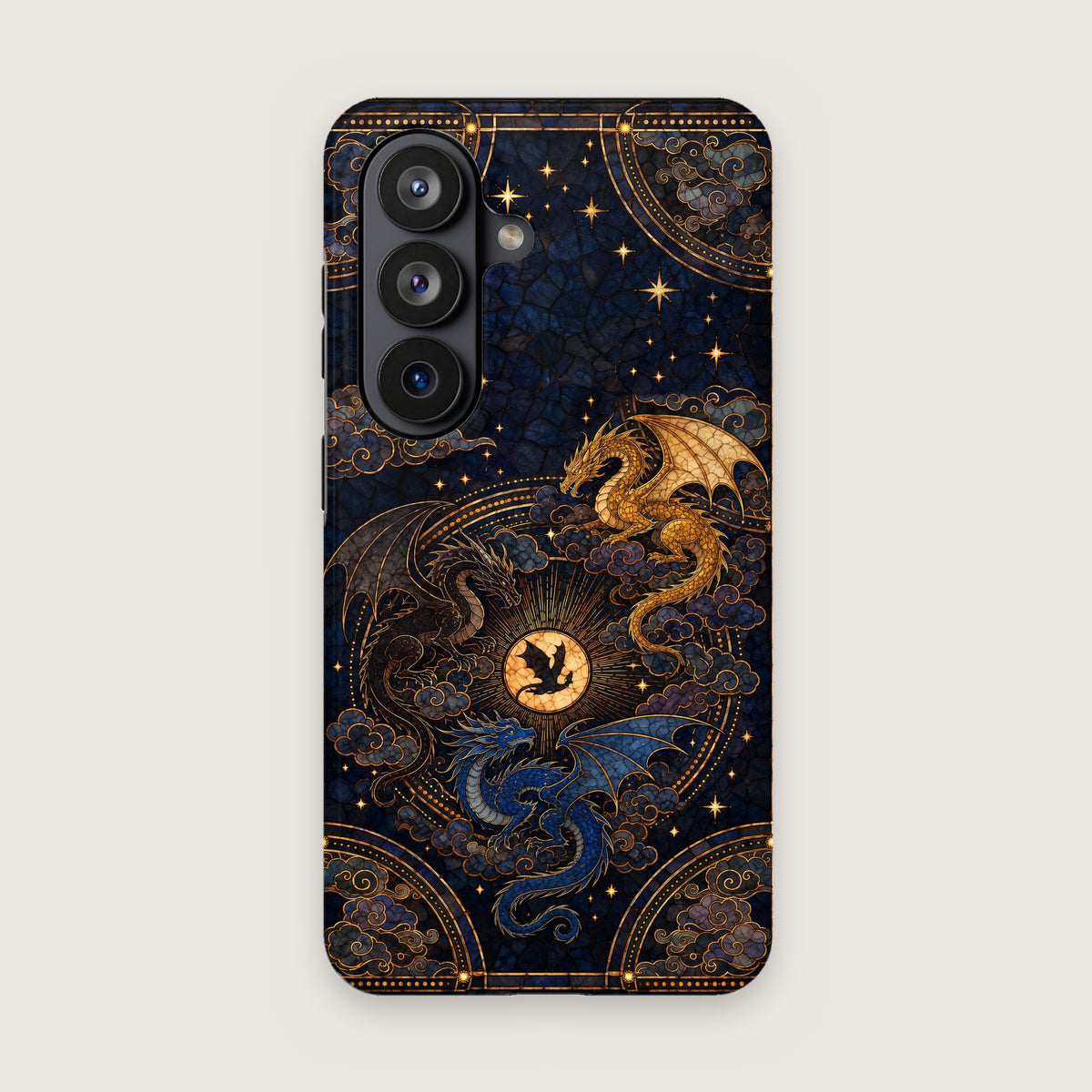 Fourth Wing Stained Glass Dragon Phone Case on Samsung Galaxy S26