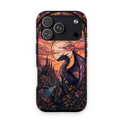 Fourth Wing Stained Glass Phone Case on iPhone 18 Pro
