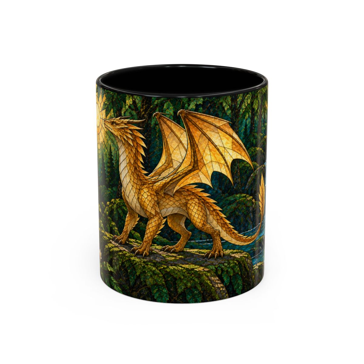 Black mug, front