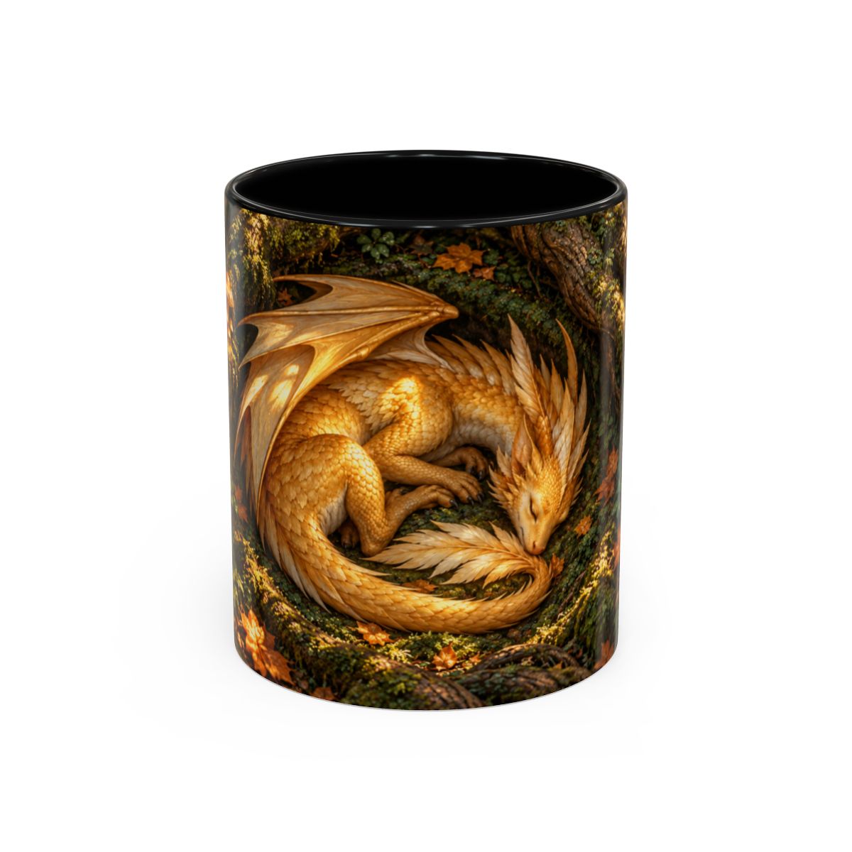 Black mug, front