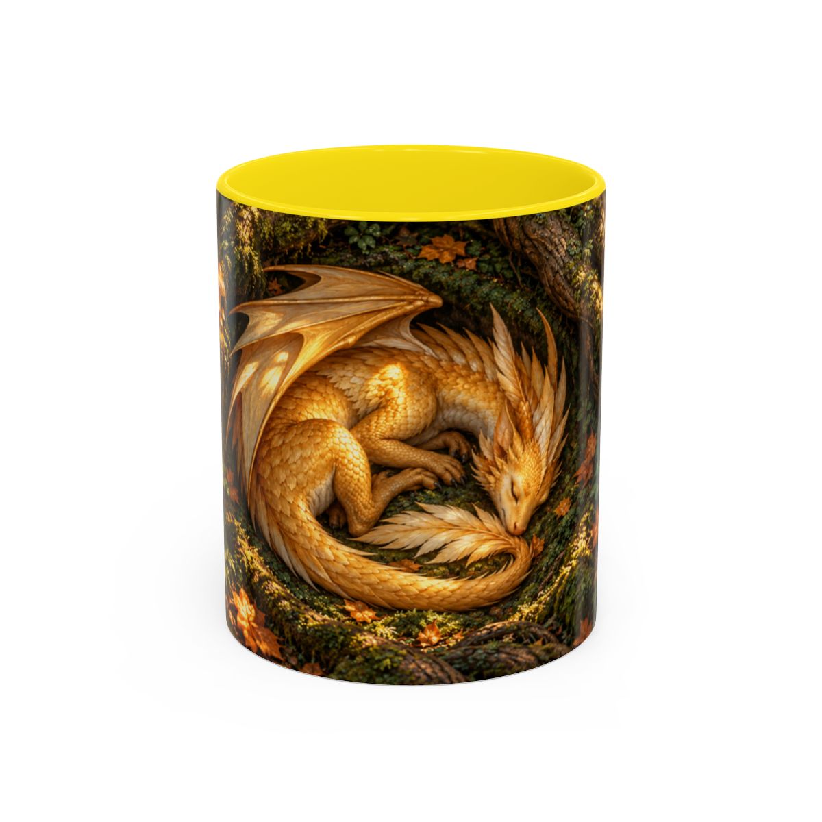 Yellow mug, front