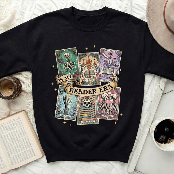 Halloween Tarot Book Club Sweatshirt in Black
