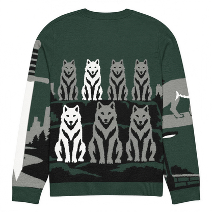 Pack of Devils knitted sweater, flat back