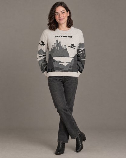 The Parapet knitted sweater, full length