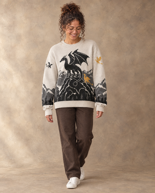 Tairn & Andarna knitted sweater, full length
