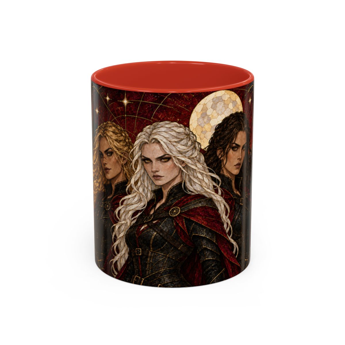 Red mug, front