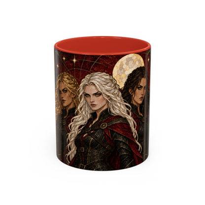 Red mug, front