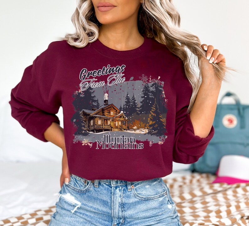 🌲 Greetings from the Illyrian Mountains – ACOTAR Sweatshirt