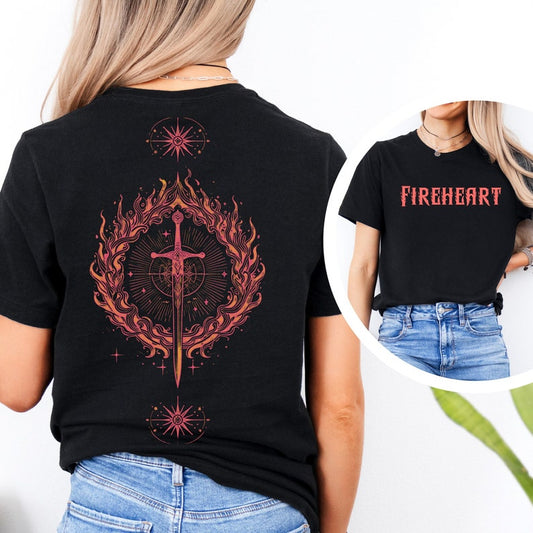 🔥 Throne of Glass Quote Tee - Bewitching Fireheart Design 🔥