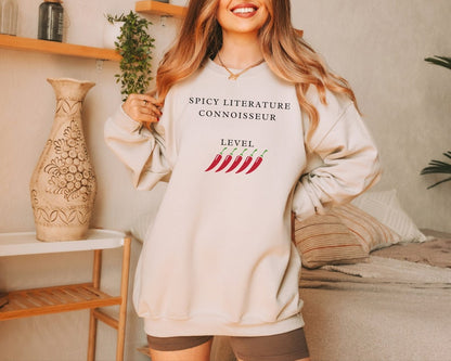 🌶️ Spicy Literature Connoisseur Sweatshirt – Embrace Your Love for Smutty Reads