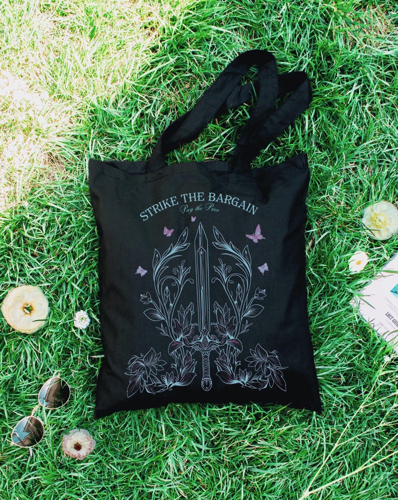 🦋 Strike the Bargain Quicksilver Tote Bag