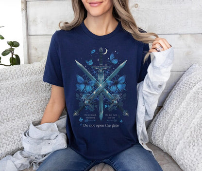 🔷 Quicksilver "Do Not Open the Gate" Fantasy T-Shirt