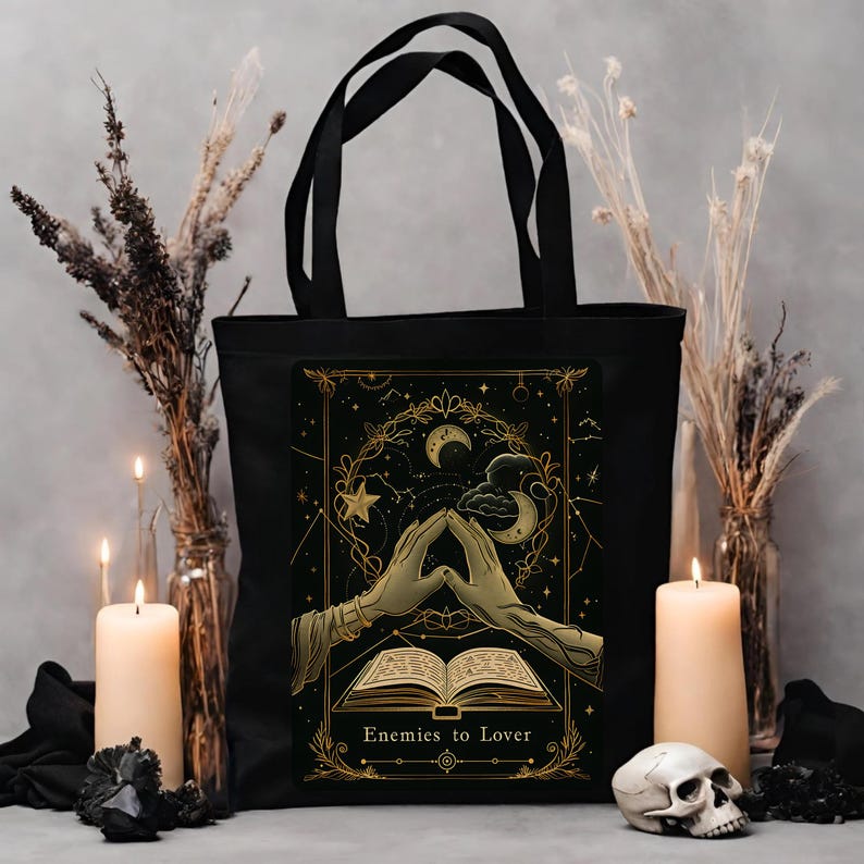 💫 Enemies to Lovers Gothic Tote Bag