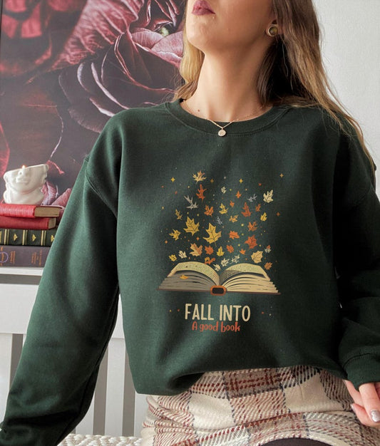 🍂 Fall Into A Good Book Sweatshirt