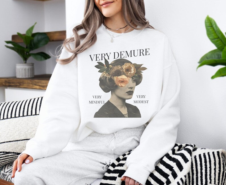 🌸 Very Demure & Mindful Sweatshirt