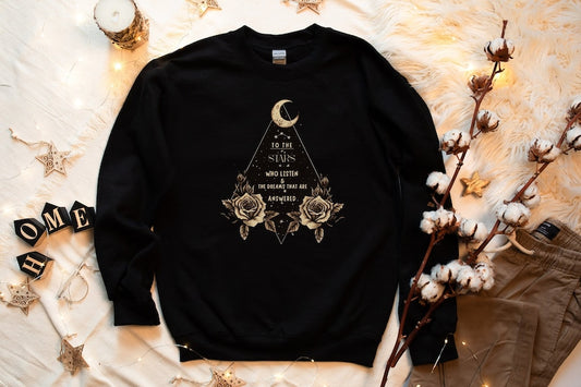 🌌 To the Stars Sweatshirt – Celebrate the Night Court's Magic