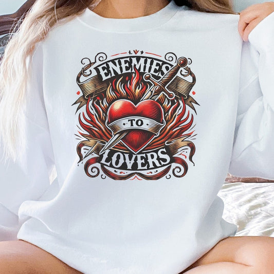 🔥 "Enemies to Lovers" Bold Romance Sweatshirt 🔥