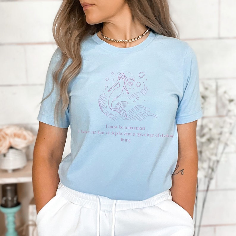 🧜‍♀️ "I Must Be a Mermaid" Inspirational Tee 🧜‍♀️